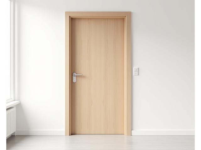 Placeholder image for custom door preview, showing a sleek, modern wooden door